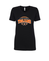 York Suburban HS Football Toss - Womens Vneck