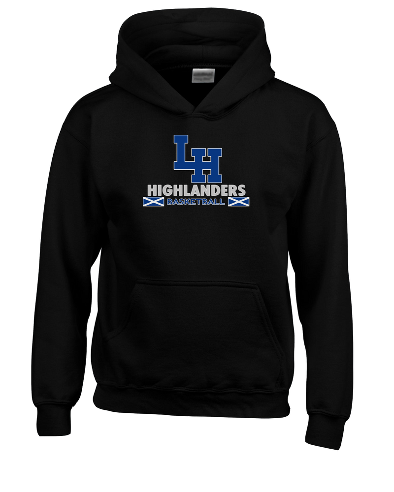 La Habra HS Basketball Stacked - Youth Hoodie