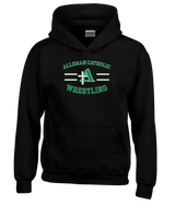 Alleman Catholic HS Wrestling Curve - Youth Hoodie