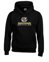 Okeechobee HS Girls Basketball Stacked - Youth Hoodie