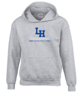 La Habra HS Basketball Stacked - Youth Hoodie