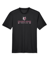 Prairie Ridge HS Wrestling Stacked - Youth Performance T-Shirt