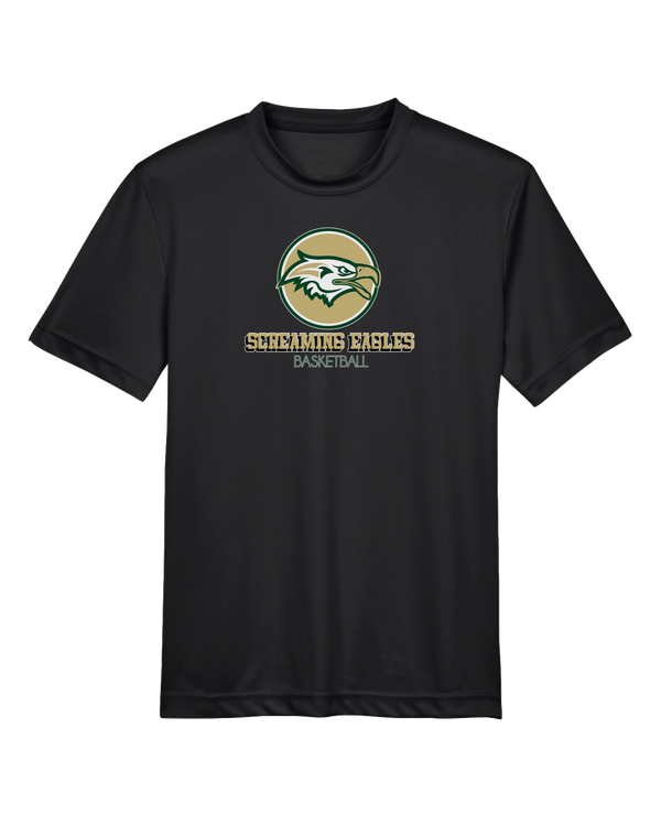 Chequamegon HS Boys Basketball Shadow - Youth Performance T-Shirt