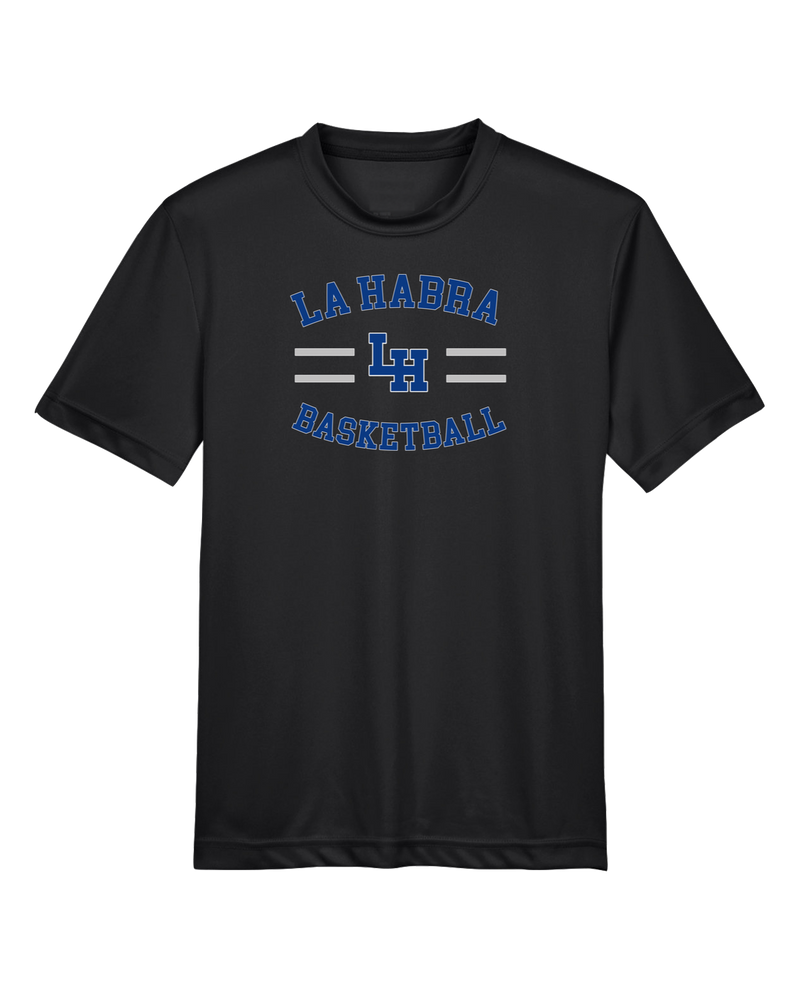 La Habra HS Basketball Curve - Youth Performance T-Shirt