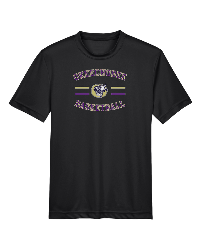 Okeechobee HS Girls Basketball Curve - Youth Performance T-Shirt