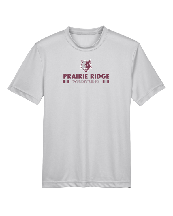 Prairie Ridge HS Wrestling Stacked - Youth Performance T-Shirt