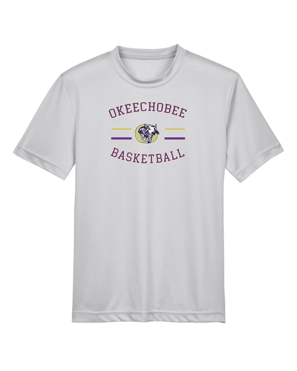 Okeechobee HS Girls Basketball Curve - Youth Performance T-Shirt