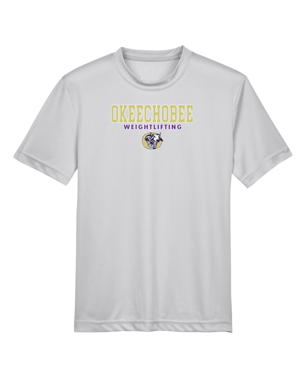 Okeechobee HS Weightlifting Block - Youth Performance T-Shirt