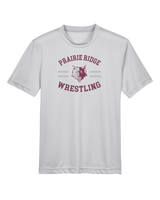 Prairie Ridge HS Wrestling Curve - Youth Performance T-Shirt