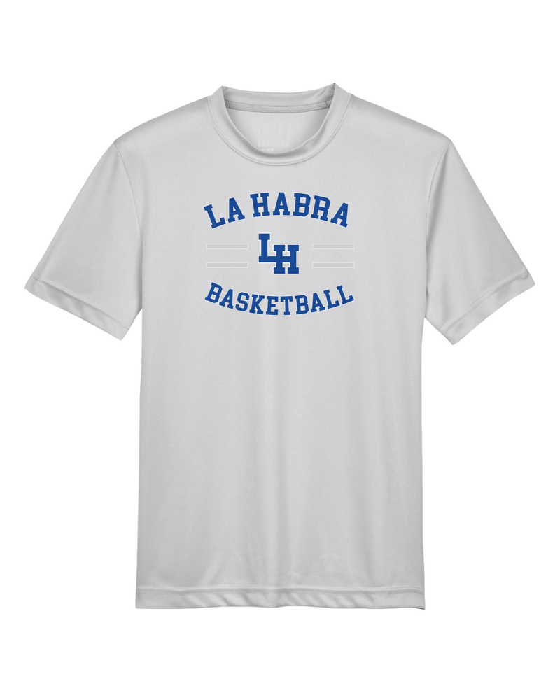 La Habra HS Basketball Curve - Youth Performance T-Shirt