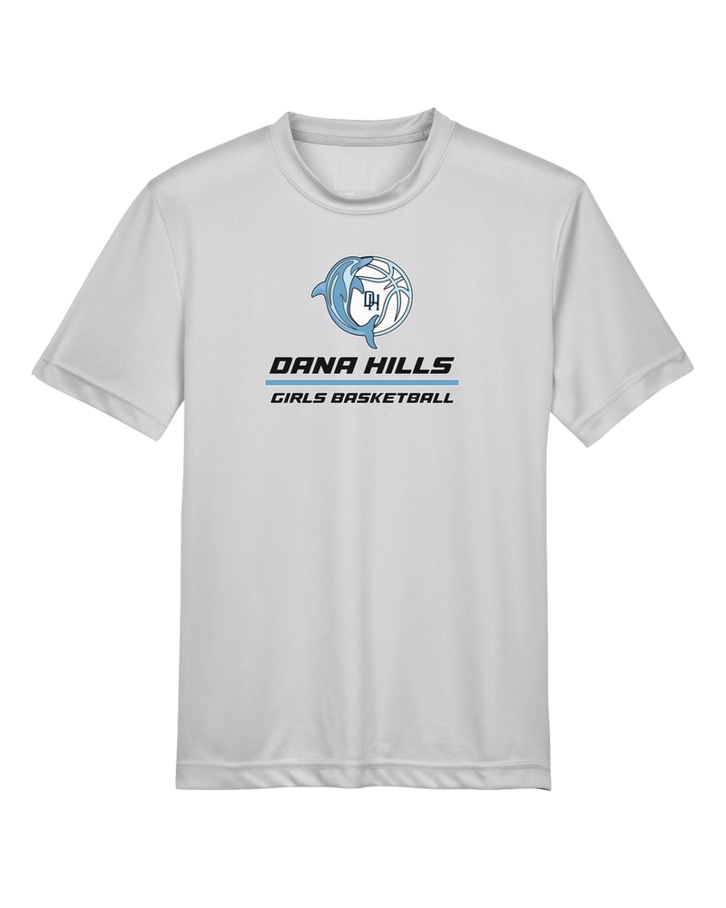 Dana HIlls HS Girls Basketball Split - Youth Performance T-Shirt