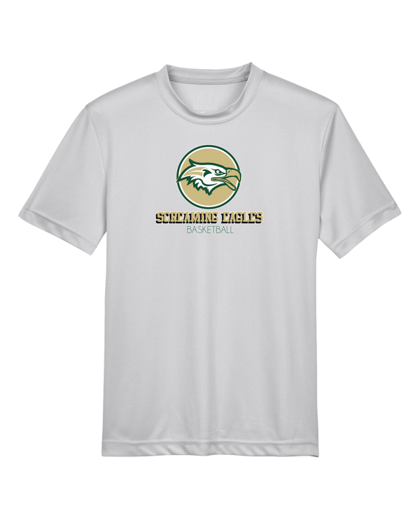 Chequamegon HS Boys Basketball Shadow - Youth Performance T-Shirt