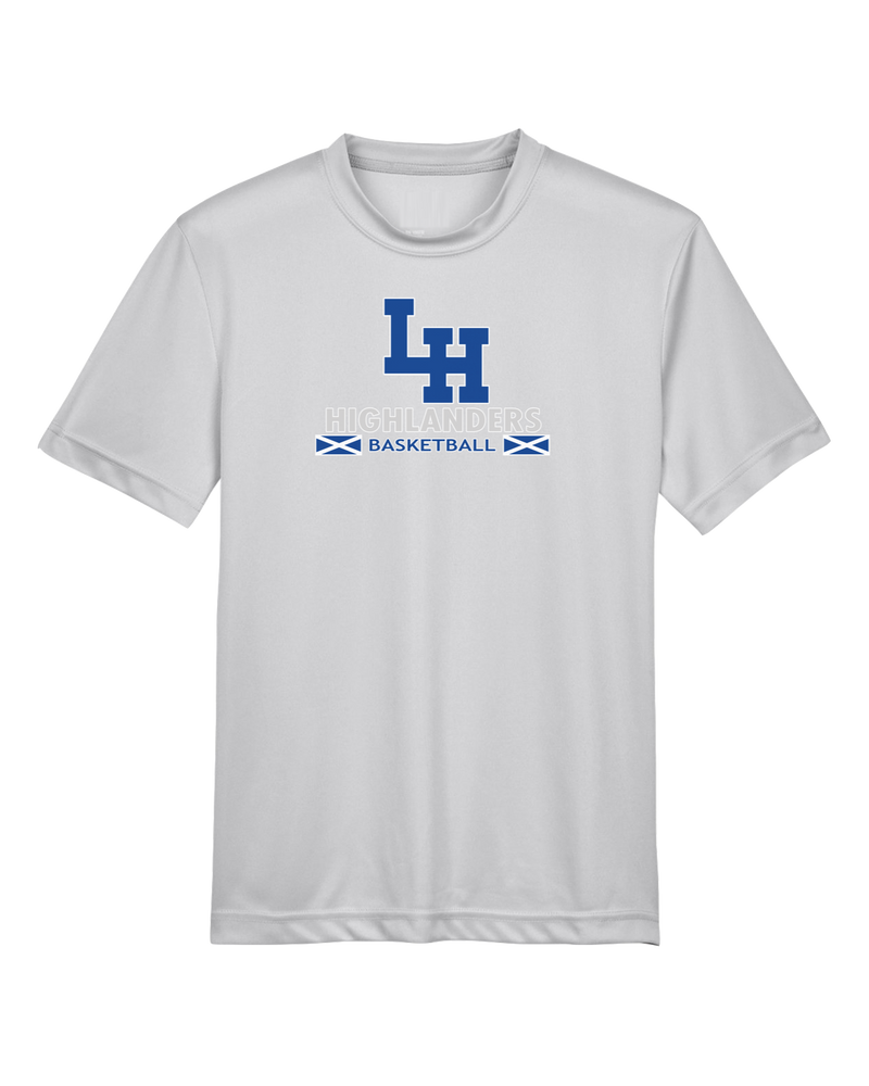 La Habra HS Basketball Stacked - Youth Performance T-Shirt