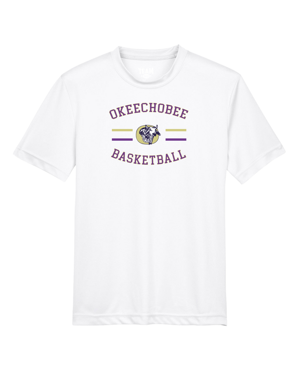 Okeechobee HS Girls Basketball Curve - Youth Performance T-Shirt