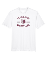 Prairie Ridge HS Wrestling Curve - Youth Performance T-Shirt