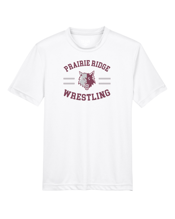 Prairie Ridge HS Wrestling Curve - Youth Performance T-Shirt
