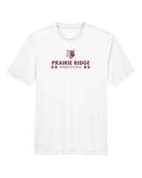 Prairie Ridge HS Wrestling Stacked - Youth Performance T-Shirt
