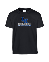 La Habra HS Basketball Stacked - Youth T-Shirt