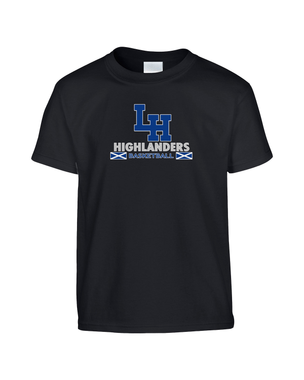 La Habra HS Basketball Stacked - Youth T-Shirt