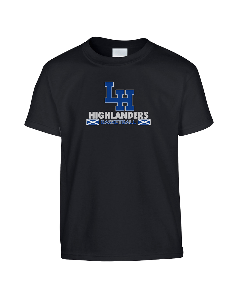 La Habra HS Basketball Stacked - Youth T-Shirt