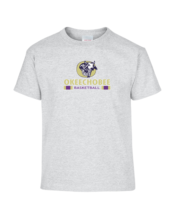 Okeechobee HS Girls Basketball Stacked - Youth T-Shirt