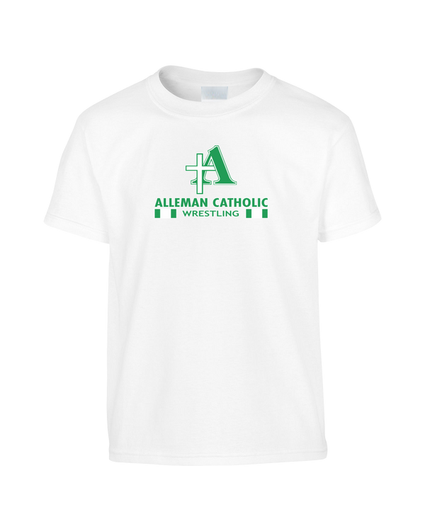 Alleman Catholic HS Wrestling Stacked - Youth T-Shirt