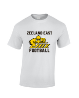 Zeeland East HS Football Logo Chix Bird - Cotton T-Shirt