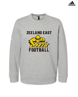 Zeeland East HS Football Logo Chix Bird - Mens Adidas Crewneck