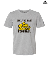 Zeeland East HS Football Logo Chix Bird - Mens Adidas Performance Shirt