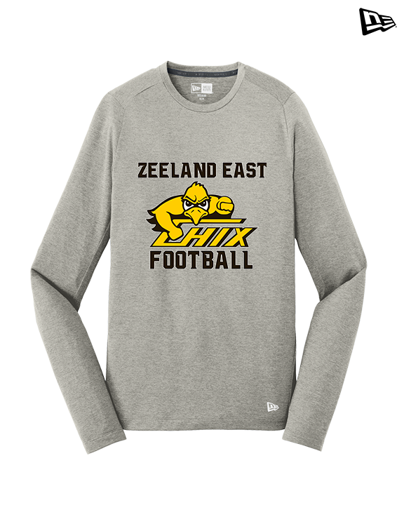 Zeeland East HS Football Logo Chix Bird - New Era Performance Long Sleeve