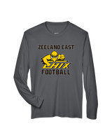 Zeeland East HS Football Logo Chix Bird - Performance Longsleeve