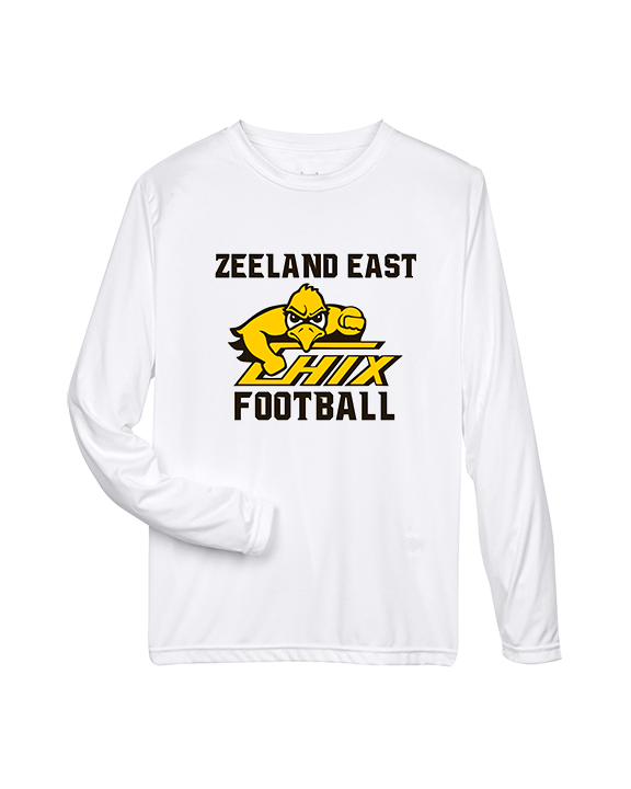 Zeeland East HS Football Logo Chix Bird - Performance Longsleeve