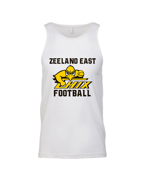 Zeeland East HS Football Logo Chix Bird - Tank Top