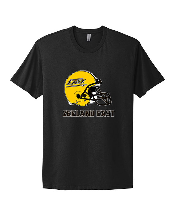 Zeeland East HS Football Logo Helmet - Mens Select Cotton T-Shirt