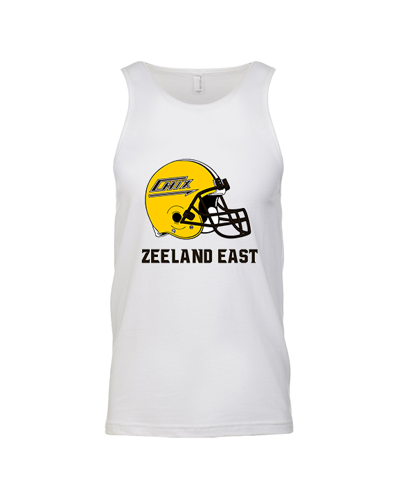 Zeeland East HS Football Logo Helmet - Tank Top