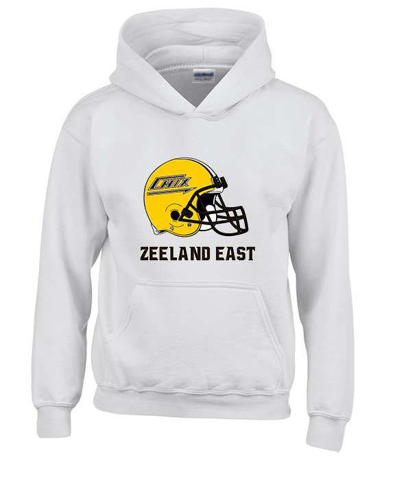 Zeeland East HS Football Logo Helmet - Youth Hoodie