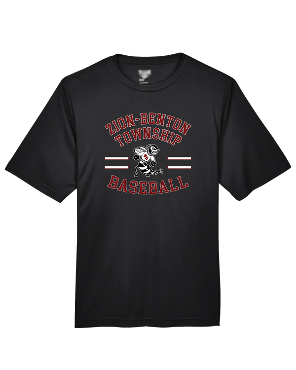Zion-Benton Township HS Baseball Curve - Performance T-Shirt