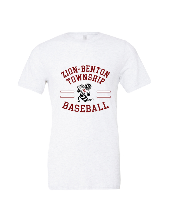 Zion-Benton Township HS Baseball Curve - Mens Tri Blend Shirt