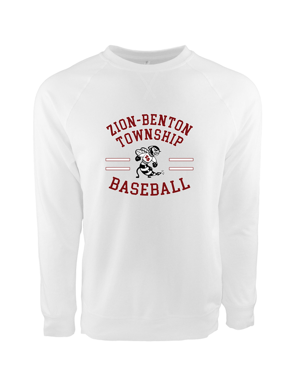 Zion-Benton Township HS Baseball Curve - Crewneck Sweatshirt