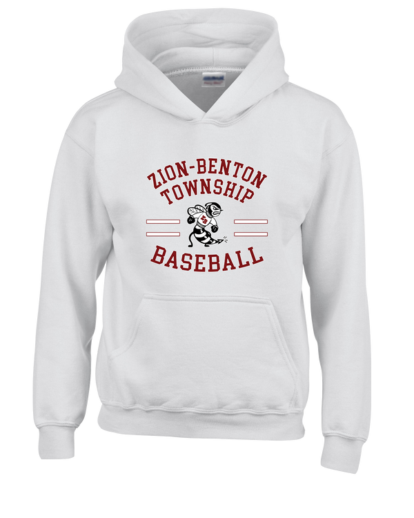 Zion-Benton Township HS Baseball Curve - Cotton Hoodie