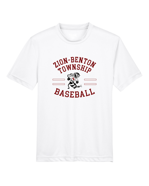 Zion-Benton Township HS Baseball Curve - Youth Performance T-Shirt