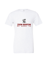 Zion-Benton Township HS Baseball Stacked - Mens Tri Blend Shirt