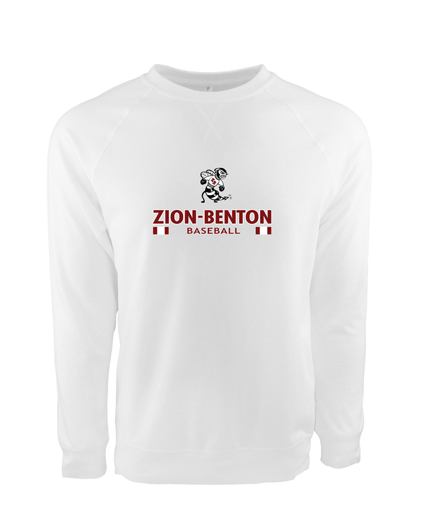 Zion-Benton Township HS Baseball Stacked - Crewneck Sweatshirt