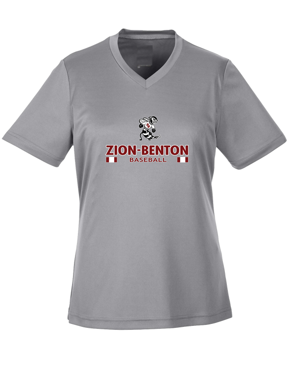 Zion-Benton Township HS Baseball Stacked - Womens Performance Shirt