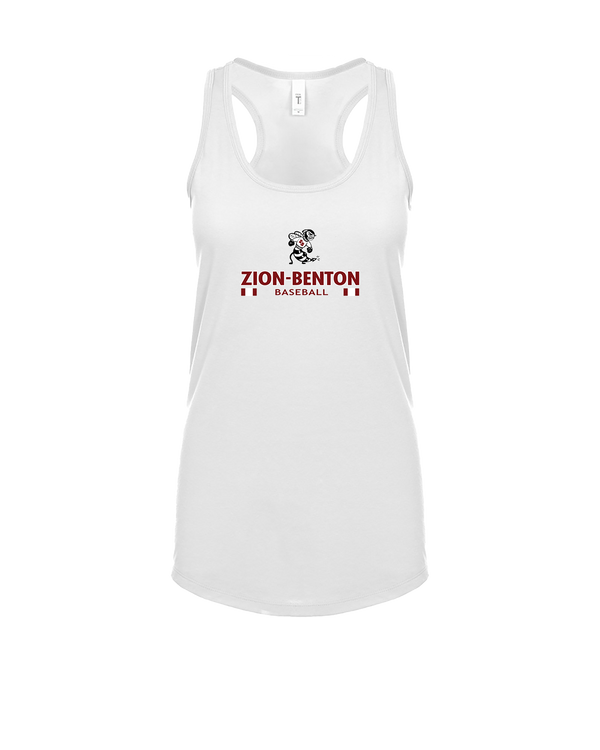 Zion-Benton Township HS Baseball Stacked - Womens Tank Top